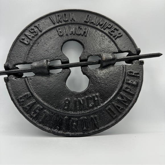 Vintage cast-iron damper 8 inch Northland, with pin - Picture 3 of 6